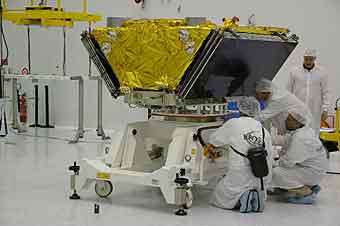 Integration Globalstar 1 Credit: Federalspace