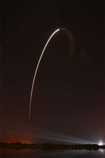 Delta IV Heavy-Start; Credit: Chris Miller SpaceflightNow
