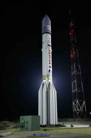 Proton M Startvorbereitung; Credit: Kosmonautika