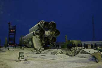 Proton-M-Startvorbereitungen; Credit: Roskosmos