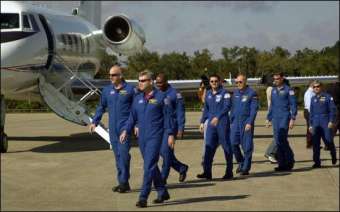 Die Atlantis-Crew; Credit: Florida Today