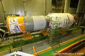 Radarsat 2-Integration; Credit: Roskosmos und TsENKI