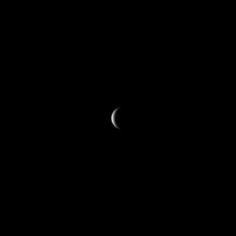 Erstes Merkurbild; Credit: NASA/Johns Hopkins Universit�t