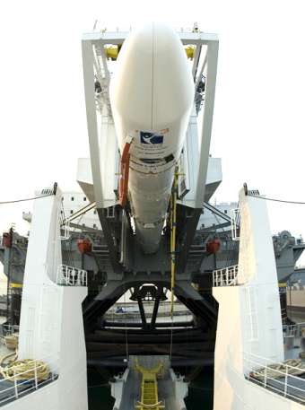 Sea Launch Zenith 3 SL Startvorbereitung; Credit: Sea Launch