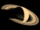 Voyager 1 bei Saturn; Credit: NASA
