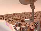 Blick von Viking 1 auf die Marsoberfl�che; Credit: NASA